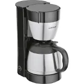 Cloer Machine à café 5009 8 tasses 800Watt avec verseuse en inox noir