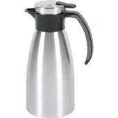 EMSA 508932 Soft Grip Isolierkanne 1 L, Couleur:Acier inoxydable/Noir