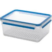 EMSA Boîte de conservation hermétique Clip & Close, 3,7 litres, avec égouttoir, transparente