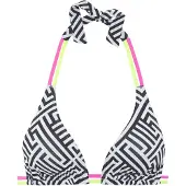 Buffalo Hauts de bikini vert fluo / rose / noir / blanc