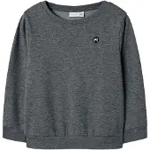Name it Sweat 'NKMVimo' gris foncé / noir / blanc