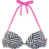 Buffalo Hauts de bikini jaune / rose / noir / blanc