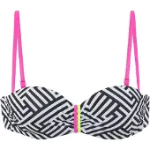 Buffalo Hauts de bikini jaune fluo / rose / noir / blanc