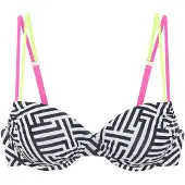 Buffalo Hauts de bikini citron / rose / noir / blanc