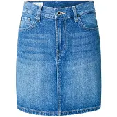Pepe Jeans pour femme. PL9011244A2 Mini jupe bleue (S), Casuel, Coton, Denim