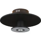Globo Lighting Plafonnier noir Carter Ø 38cm avec feutre