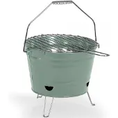 Livoo Barbecue à charbon 27cm vert - - DOC327V -