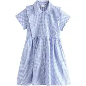 Next Robe bleu clair / blanc