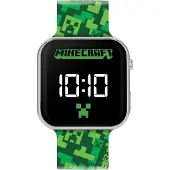 Minecraft Montre numérique Disney avec écran LED et bracelet au design