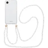 IMoshion Coque avec dragonne + bracelet pour Apple iPhone 17e / 16e - Perles Cœurs