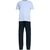 Marks & Spencer Pyjama long bleu clair / noir