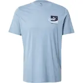 Puma T-Shirt fonctionnel bleu marine / bleu clair / blanc