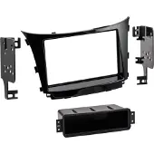 ACV Cadre d'autoradio Hyundai 2 DIN noir brillant