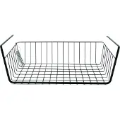 MSV Panier de Rangement - MSV - Noir - 37 x 25,5 x 10 cm - Plastique - Résine - Montage facile