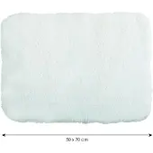 MSV Tapis de bain Microfibre 50X70cm Blanc