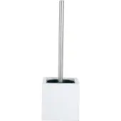 Spirella Brosse Wc avec support MDF et Inox Blanc