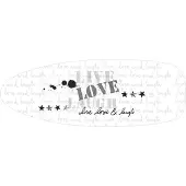 MSV Housse de planche à repasser "Love" 150 x 60 cm