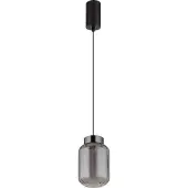 Globo Suspension ronde Fluoro Simple, Noir