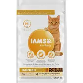 IAMS Adult Hairball au poulet frais pour chat