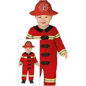 Guirca Firefighter Baby Costume Rouge 2-3 Years