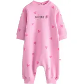 Next Barboteuse / body graphite / rose / rose clair