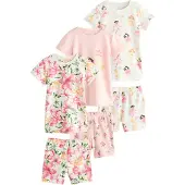 Next Pyjama orange / rose / rose / blanc cassé