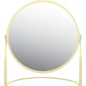 Spirella miroir de maquillage miroir cosmétique salle de bain "Akira" grossissement 5x - jaune mat