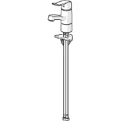 Hansa HANSACARE Mitigeur de lavabo, saillie 133 mm, chromé