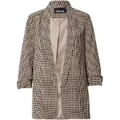 Pieces Blazer 'PCBosella' marron / noir / blanc cassé