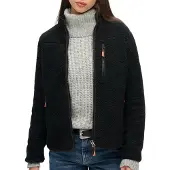 Superdry Outdoor Fleece Full Zip Sweatshirt Noir S Femme