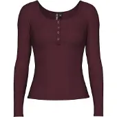 Pieces T-shirt 'PCKitte' lie de vin