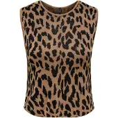 ONLY Tops en tricot 'ONLVienna' caramel / noir