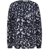 Comma casual identity Chemisier bleu marine / blanc