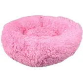 Flamingo Lit pour chien , rond, couleur rose flamant