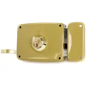 Lince 5125a Overlapping Lock Right 80 Mm Doré