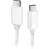 SBS Câble Usb-c / Tressé 60w 1.5m Blanc