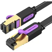 Vention Flat Utp Cat7 Icabn Rj45 Ethernet Cable 10Gbps 15M Black