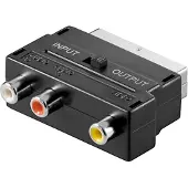 Pro Péritel vers (Commutateur vidéo), Adaptateur audio, Noir