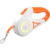 Rojeco Smycz automatyczna LED 5m (pomarańczowo-biała) (Chat, Chien, Général)