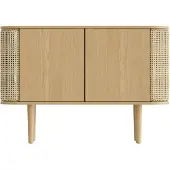 UMAGE Treasures Armoire à 2 Portes Oak | Venetian Cane