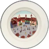 Villeroy & Boch Assiette à soupe Village Design Naif, Assiettes, Multicolore