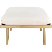 UMAGE Lounge Around Shuffle Table Basse et Pouffe Oak | White Sands