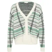 s.Oliver Cardigan vert / noir / blanc
