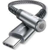 JSAUX Câble adaptateur USB-C vers Mini Jack 3.5mm Audio DAC