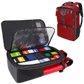 Enhance Tabletop Collector's Edition Card Storage Backpack Red Dragon Scales