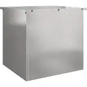 vidaXL Coffre de rangement de jardin en acier 55 x 50,5 x 50 cm, argenté
