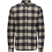 Only & Sons Chemise 'ONSGudmund' ivoire / bleu marine
