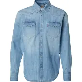Levi's Chemise 'Barstow Western Standard Fit Shirt' bleu denim