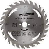 Wolfcraft 1 lame de scie circulaire HM, 28 dents ø180mm