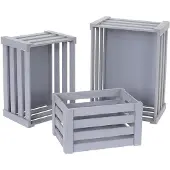 MCW Caisse en bois -C56 (set de 3)